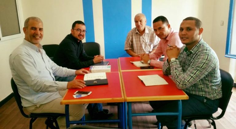 A meeting between Staco and the International Center for Training